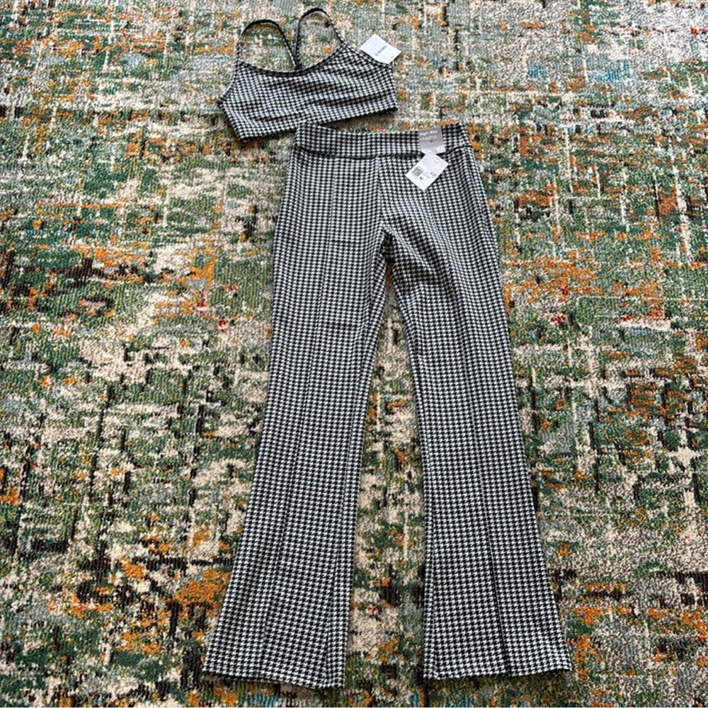 🆕FOREVER 21 Houndstooth 2 Piece Matching Set, Size Medium